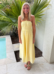 Lemon Daydream Midi Dress