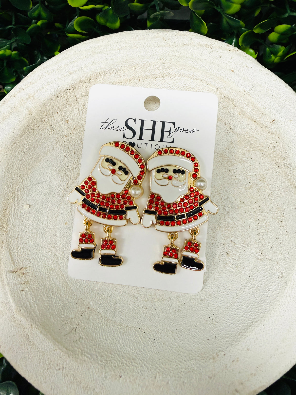 Jingle Jolly Santa Earring