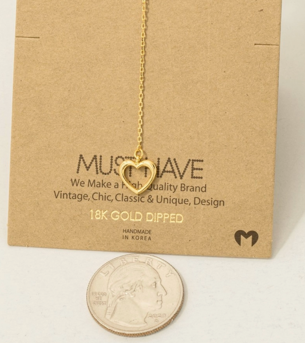Heartline Drop Necklace