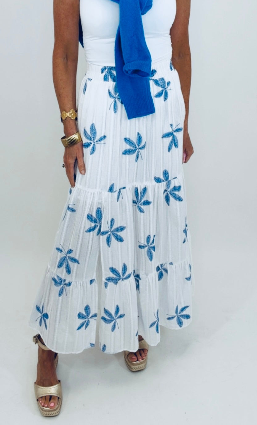 Seabreeze Tiered Maxi Skirt