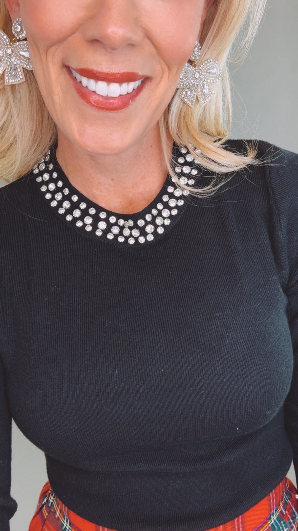 Starlit Collar Knit (black)