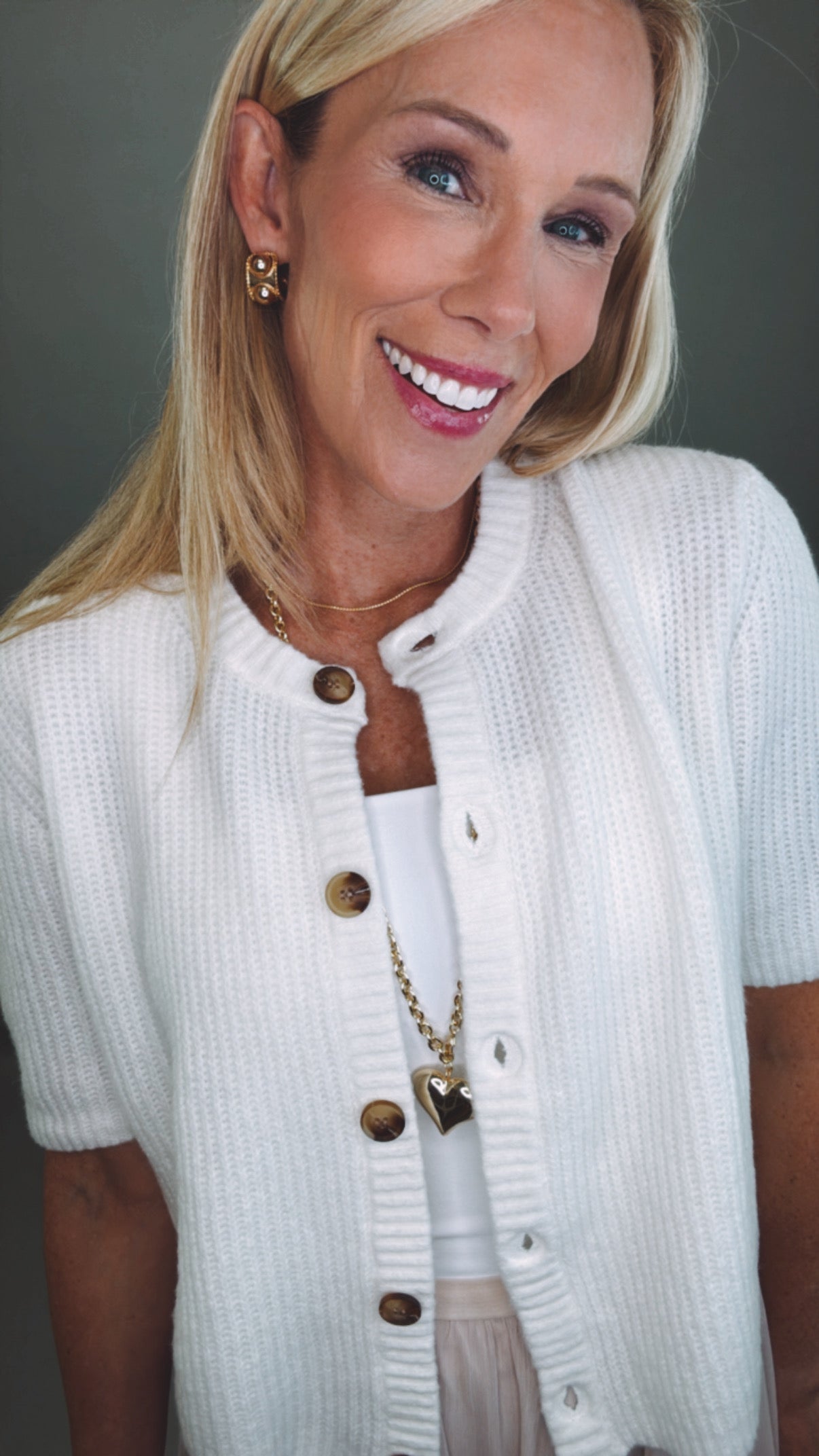 Buttoned Bliss Cardigan (off white)