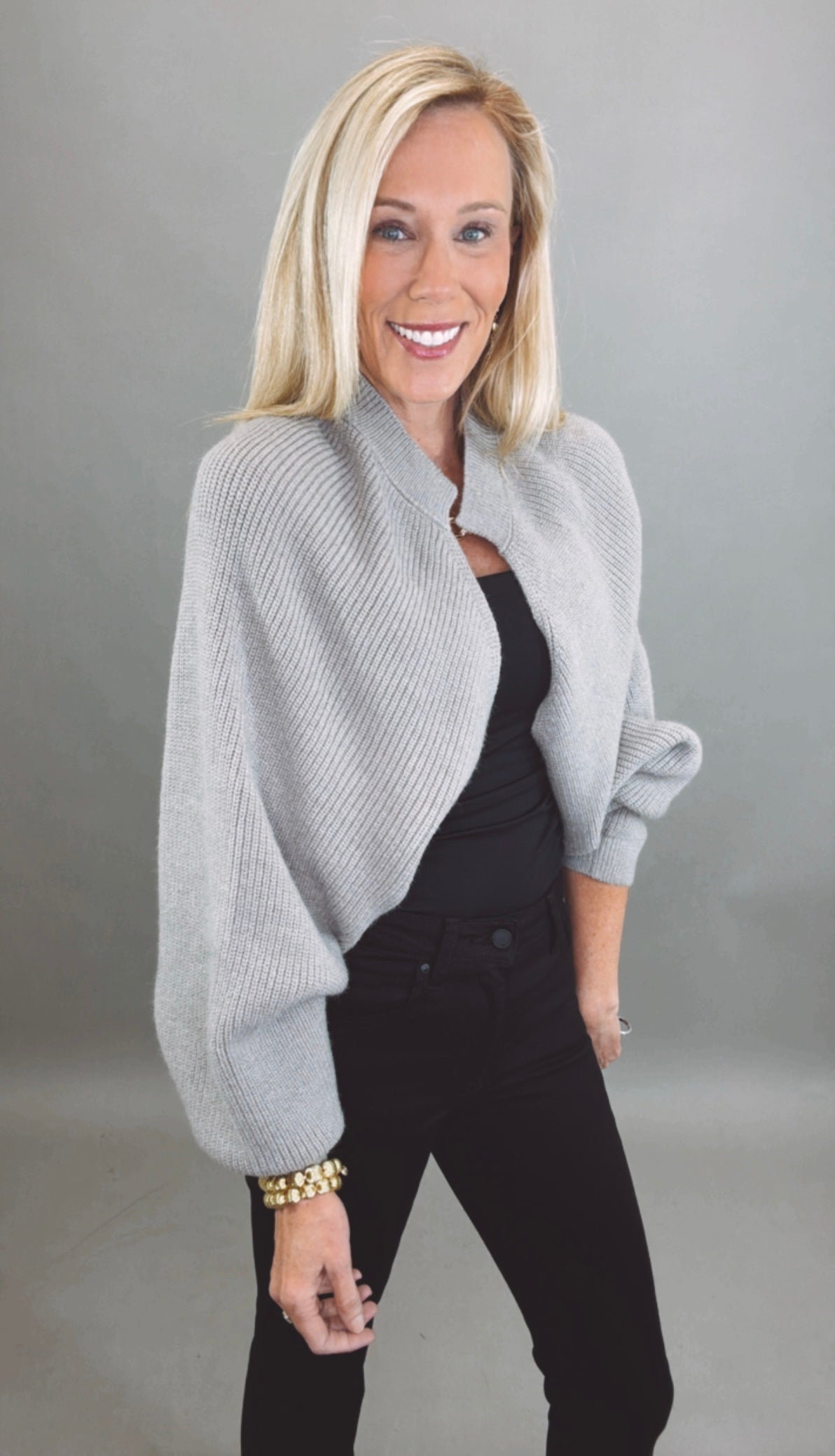 Signature Shrug Sweater (grey)