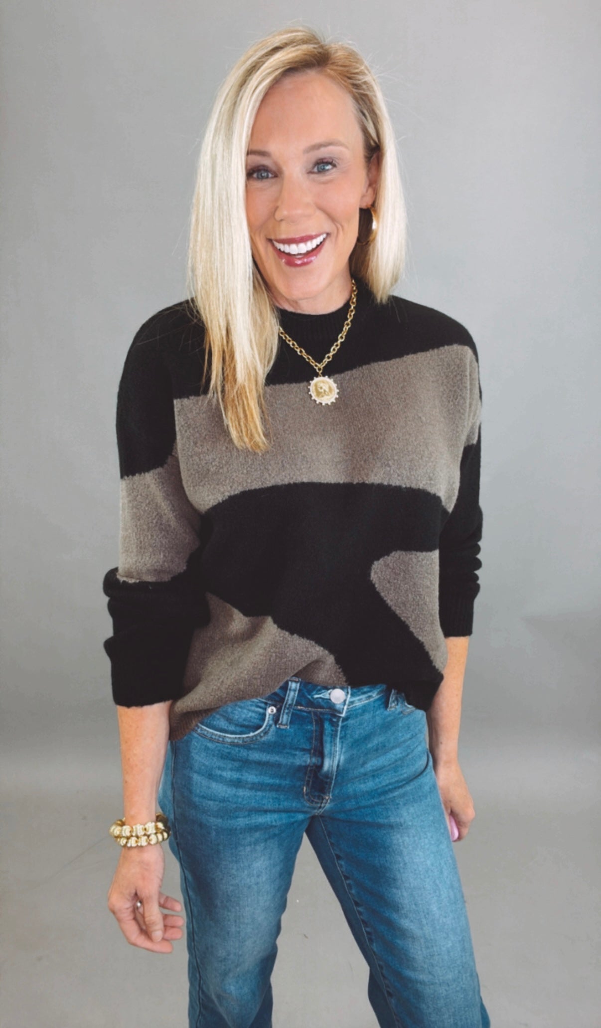 Abstract Avenue Sweater