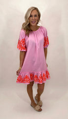 The Jules Tunic Dress (pink)