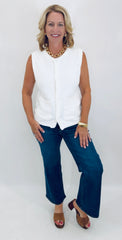 Boardroom to Brunch Vest (off white)
