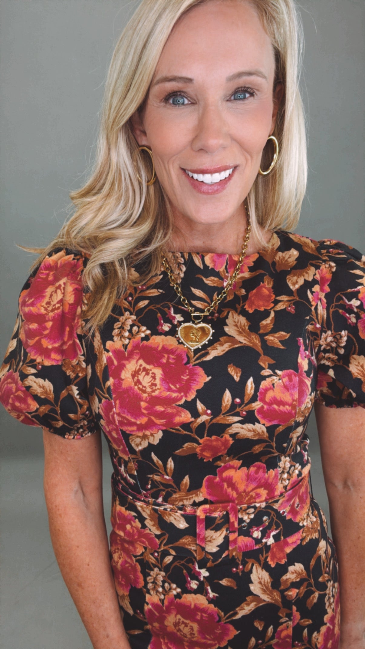 Evening Bloom Midi Dress