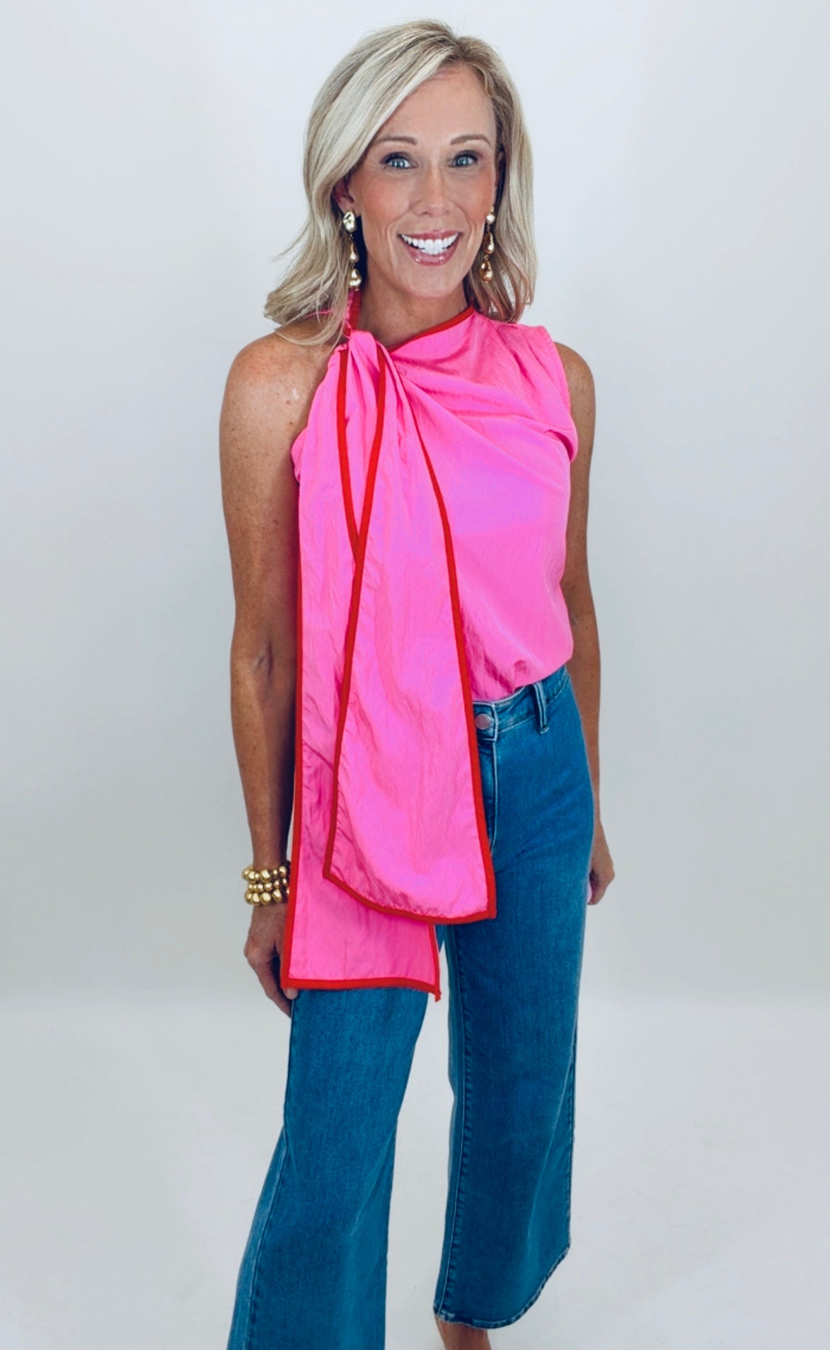 Tie the Knot Top (hot pink)