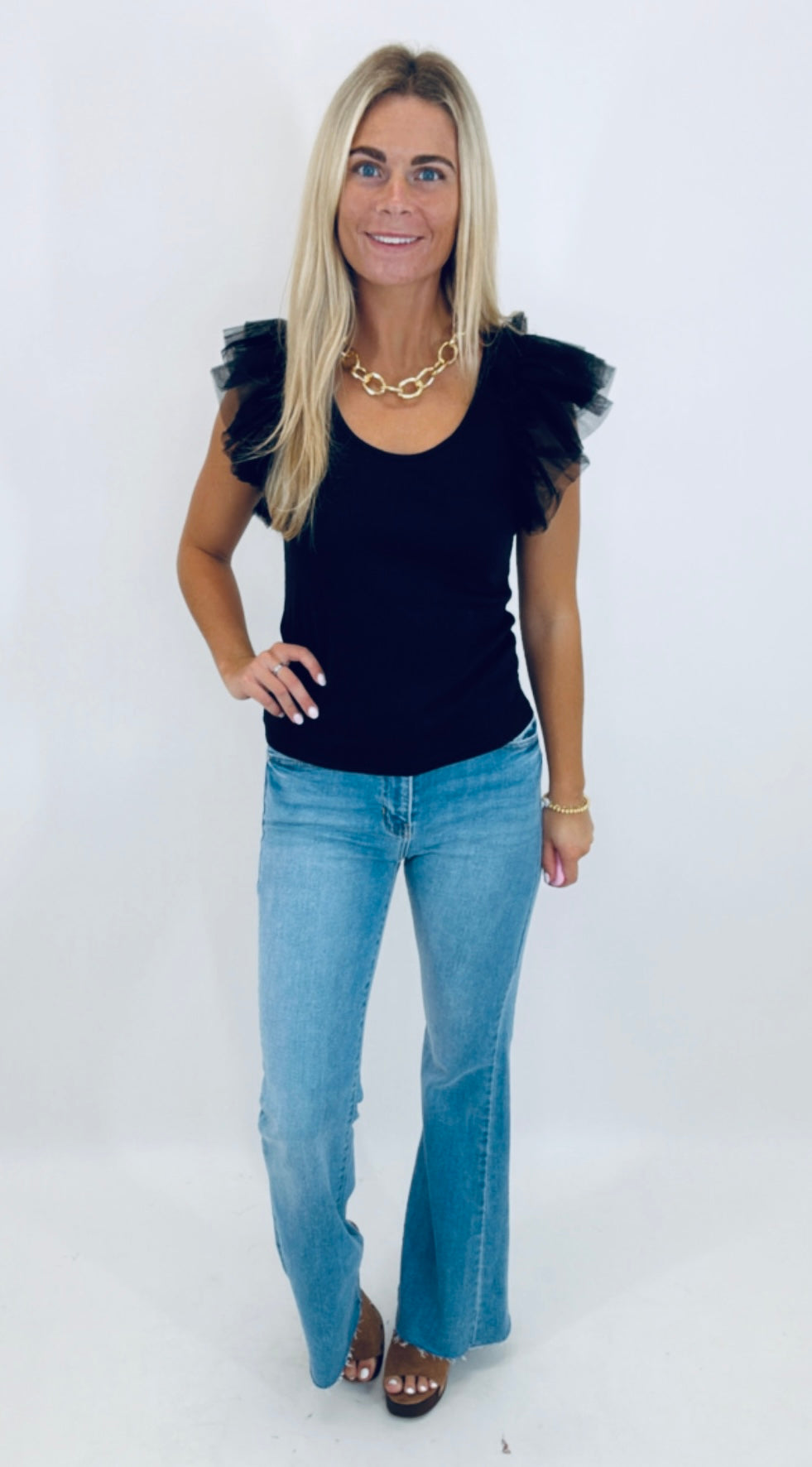 Tulle Time Top (black)
