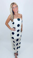 Midnight Dot Maxi Dress