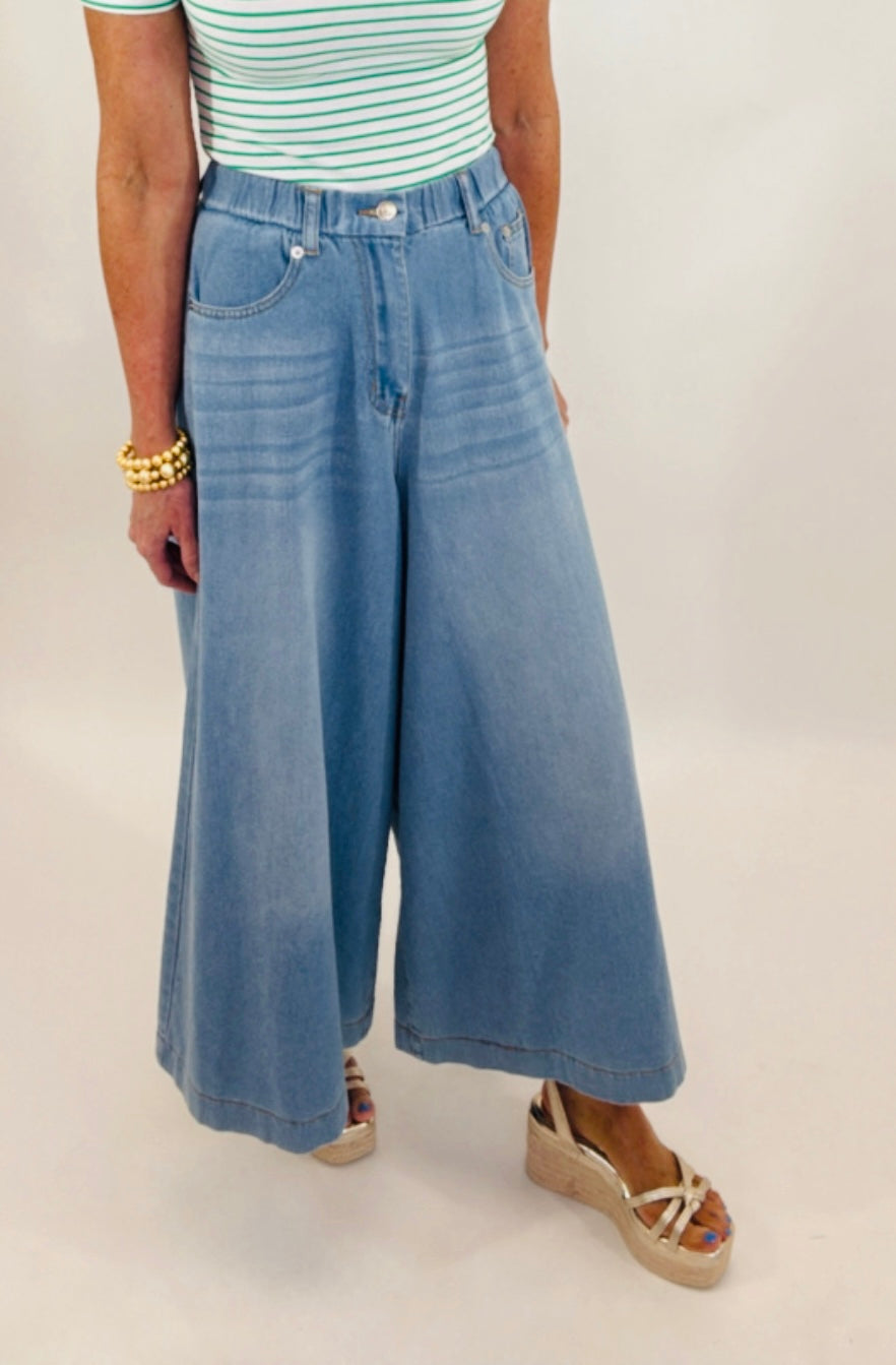 The Denim Culotte (lt denim)