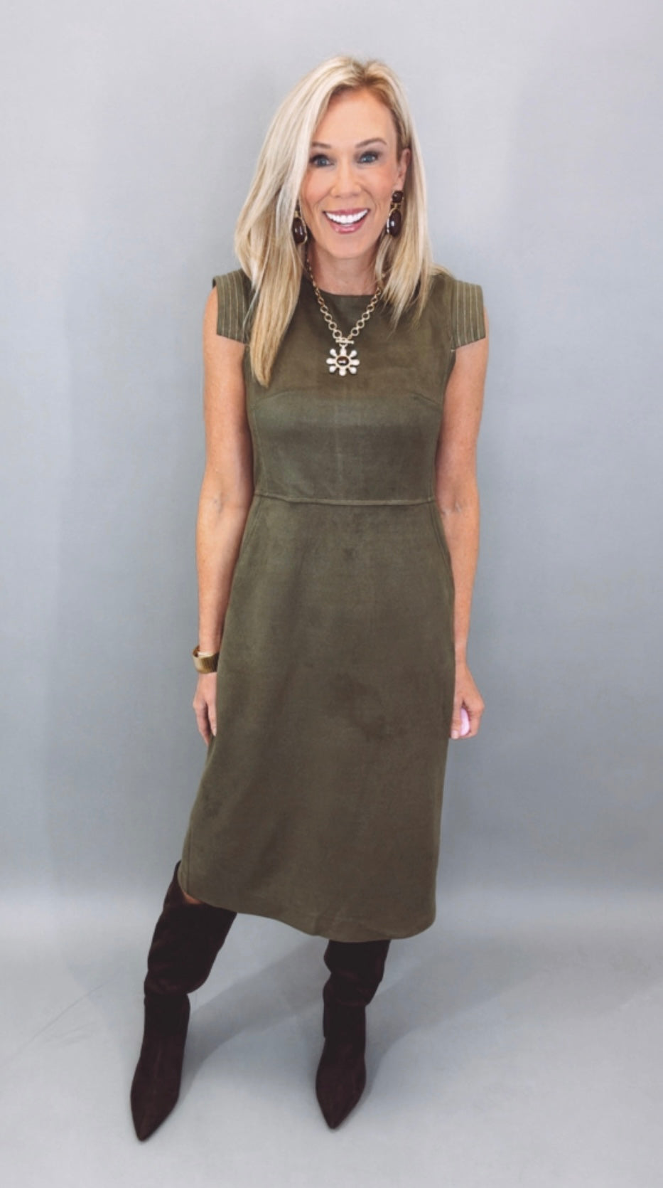 Sueded Chic Dress