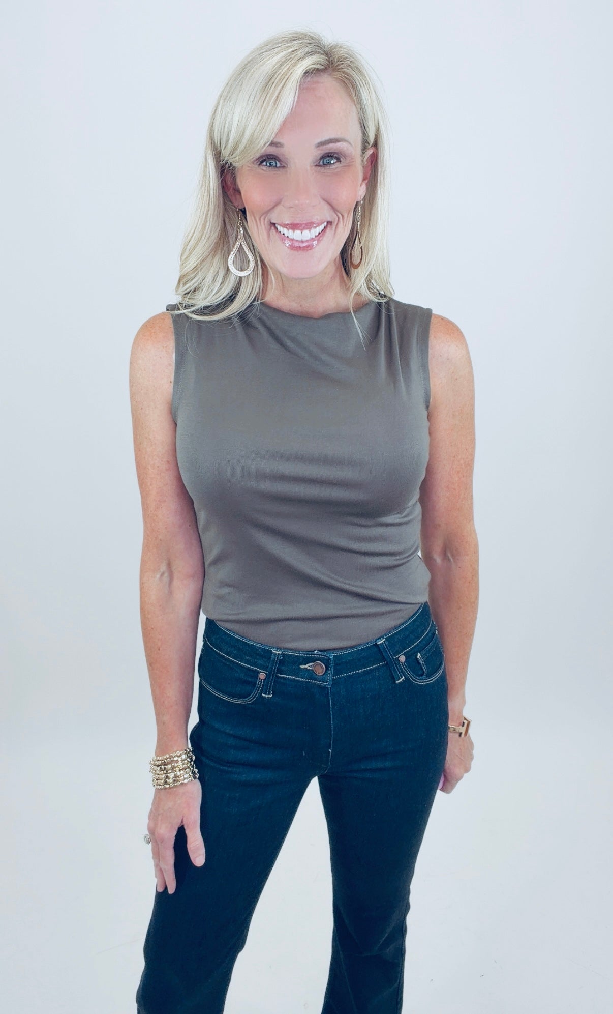 Just My Type Top (charcoal)