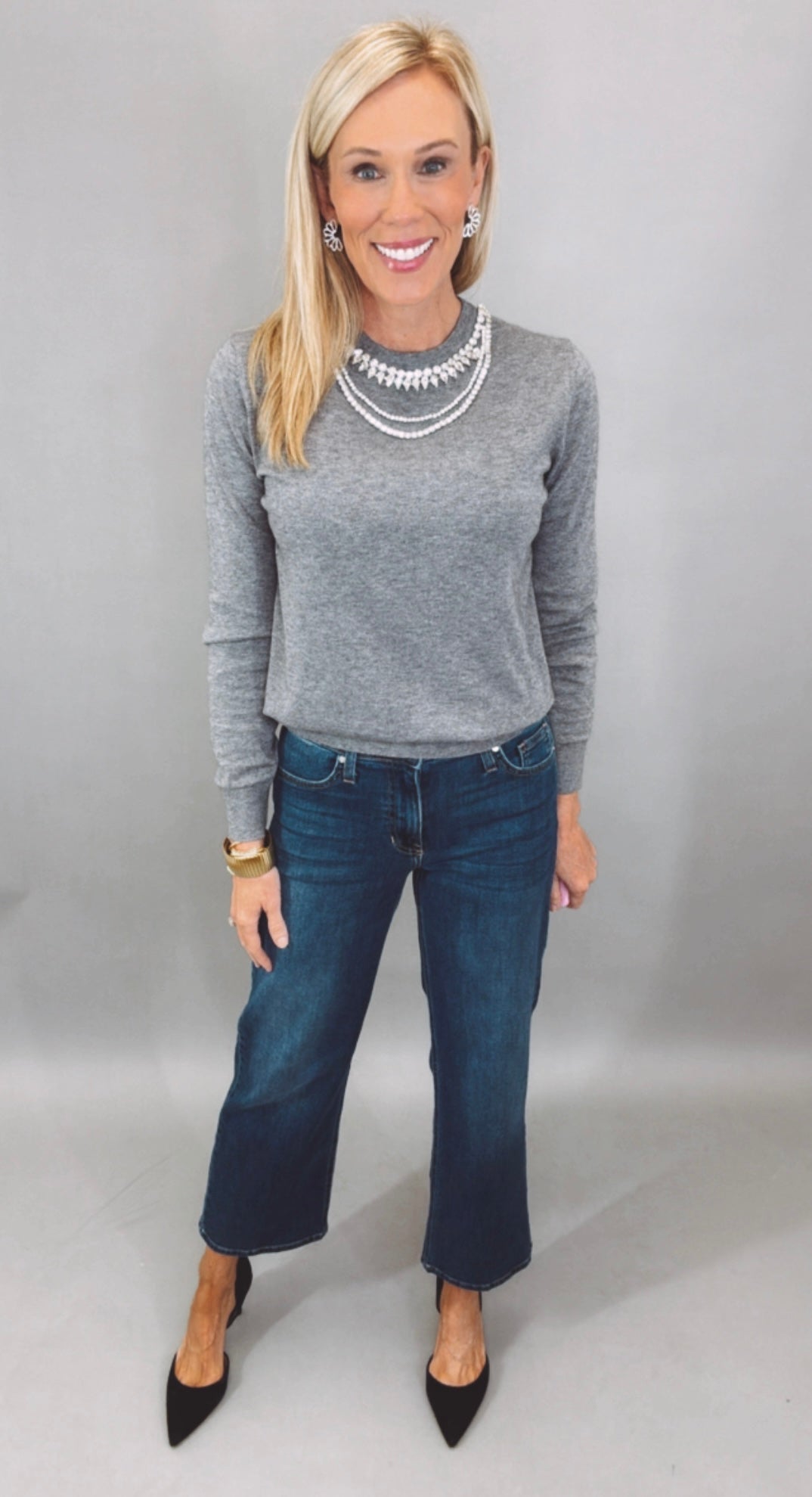 Luxe Gem Sweater (grey)
