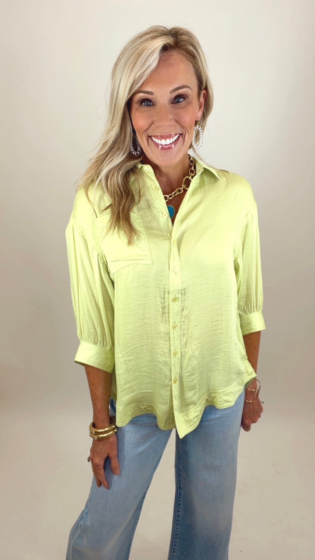 Brighter Days Blouse (lime)