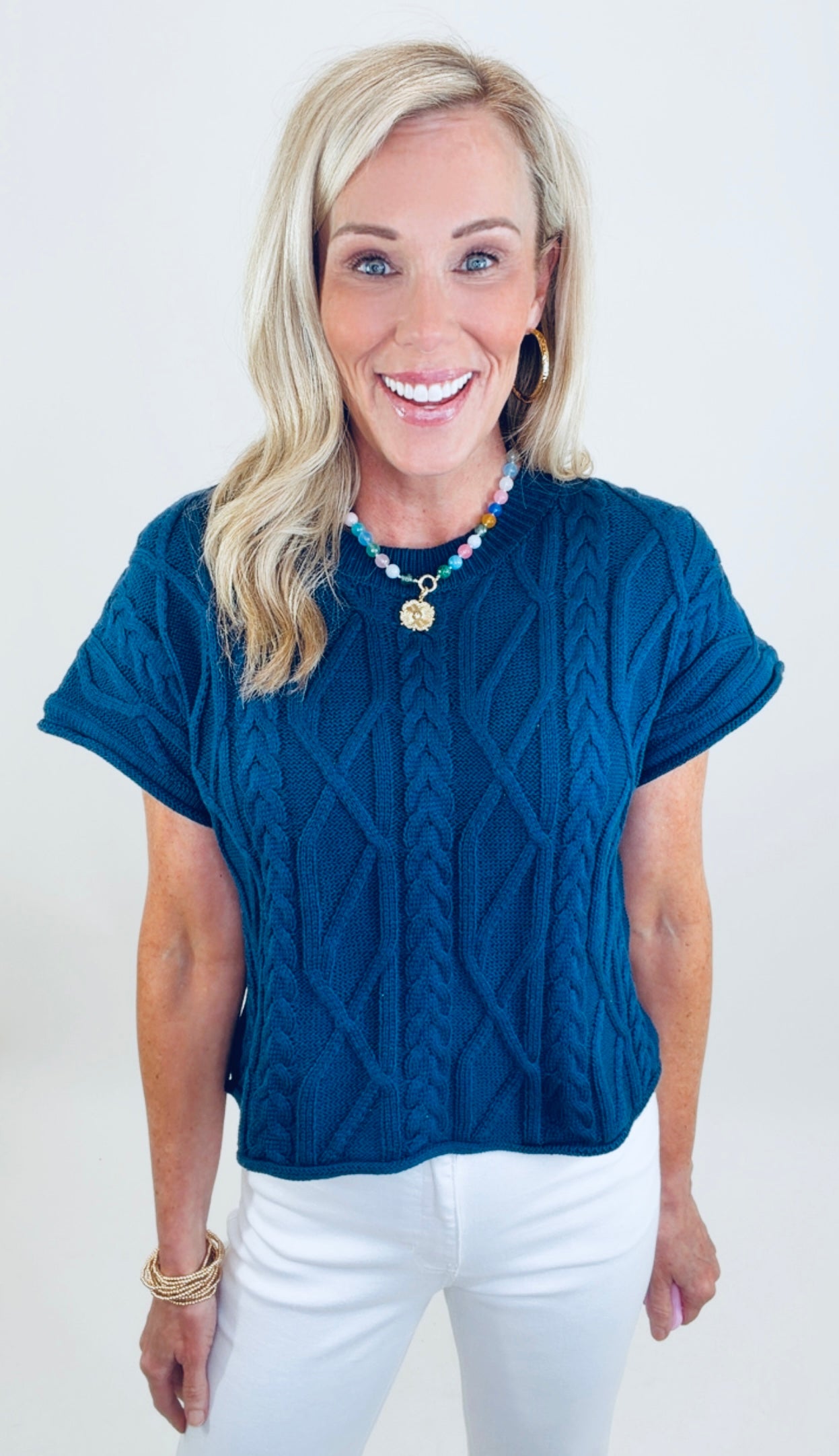 Casual Crush Cable Knit (navy)