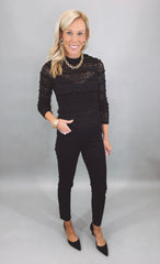 Lace Poise Top (black)