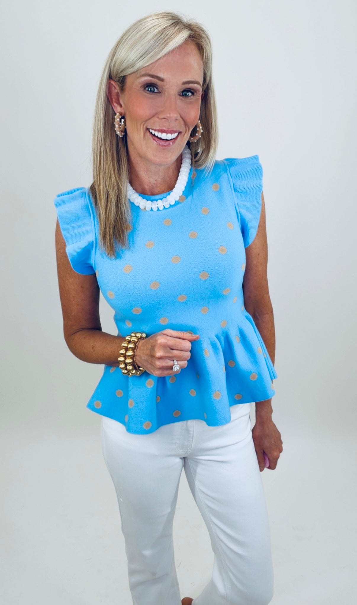 Peplum Pop Top