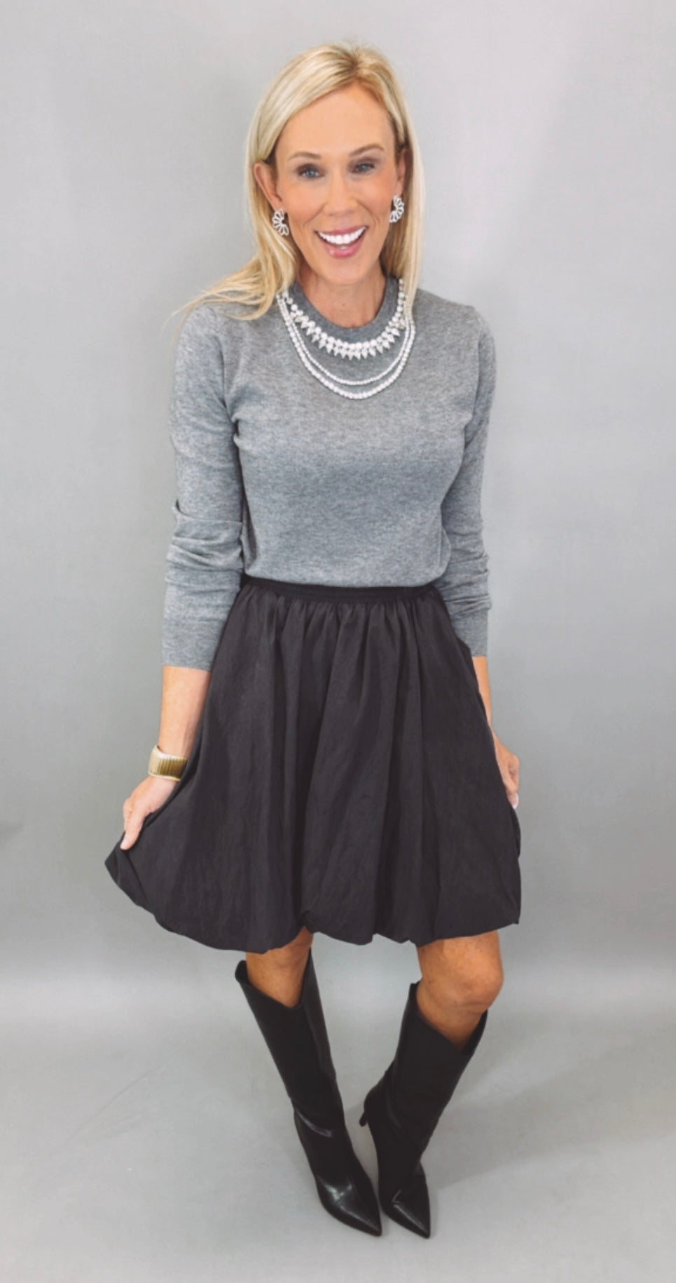 Bubble Bliss Skirt (black)