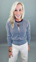 Stripe Right Cardigan