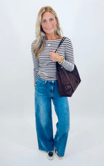 Stripe Tease Top
