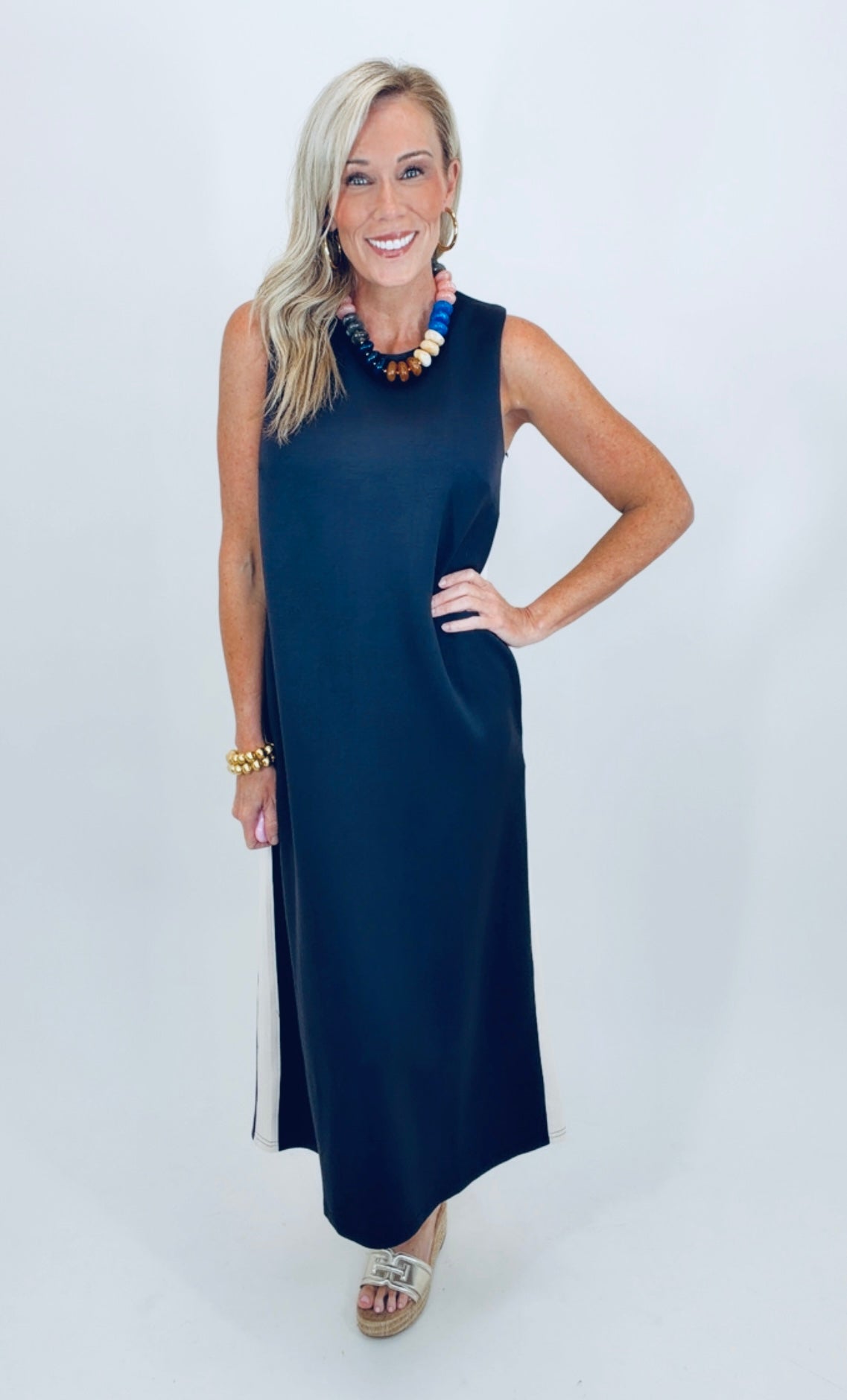 Side Hustle Dress (navy)