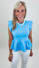 Peplum Pop Top