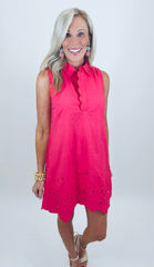 Amalfi Afternoon Dress (hot pink)
