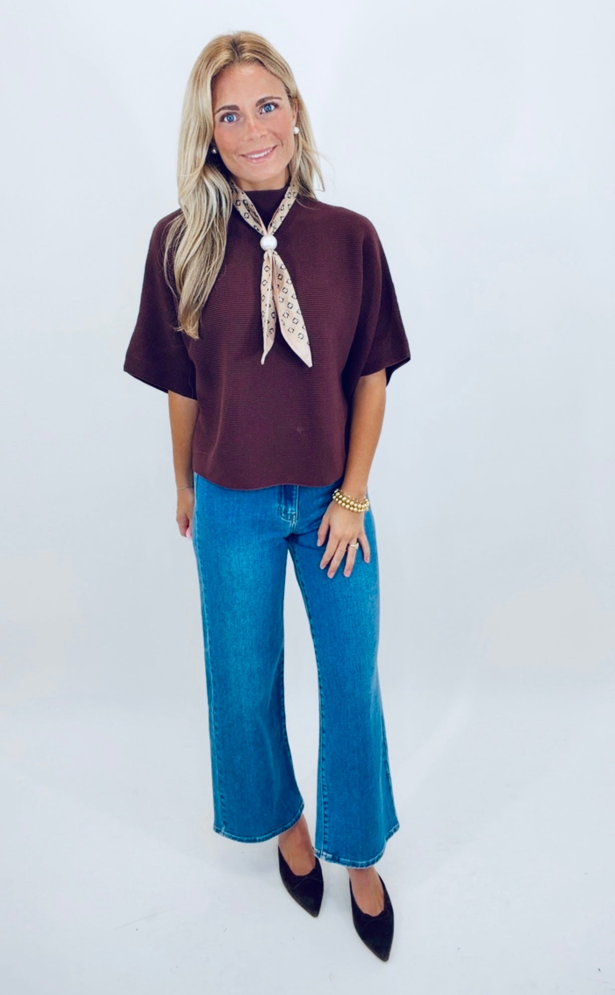 Polished Edit Top (brown)