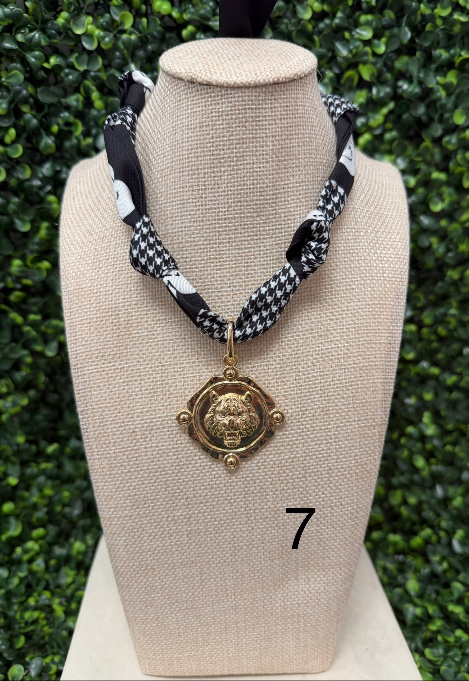 Tiger Time Scarf Necklace
