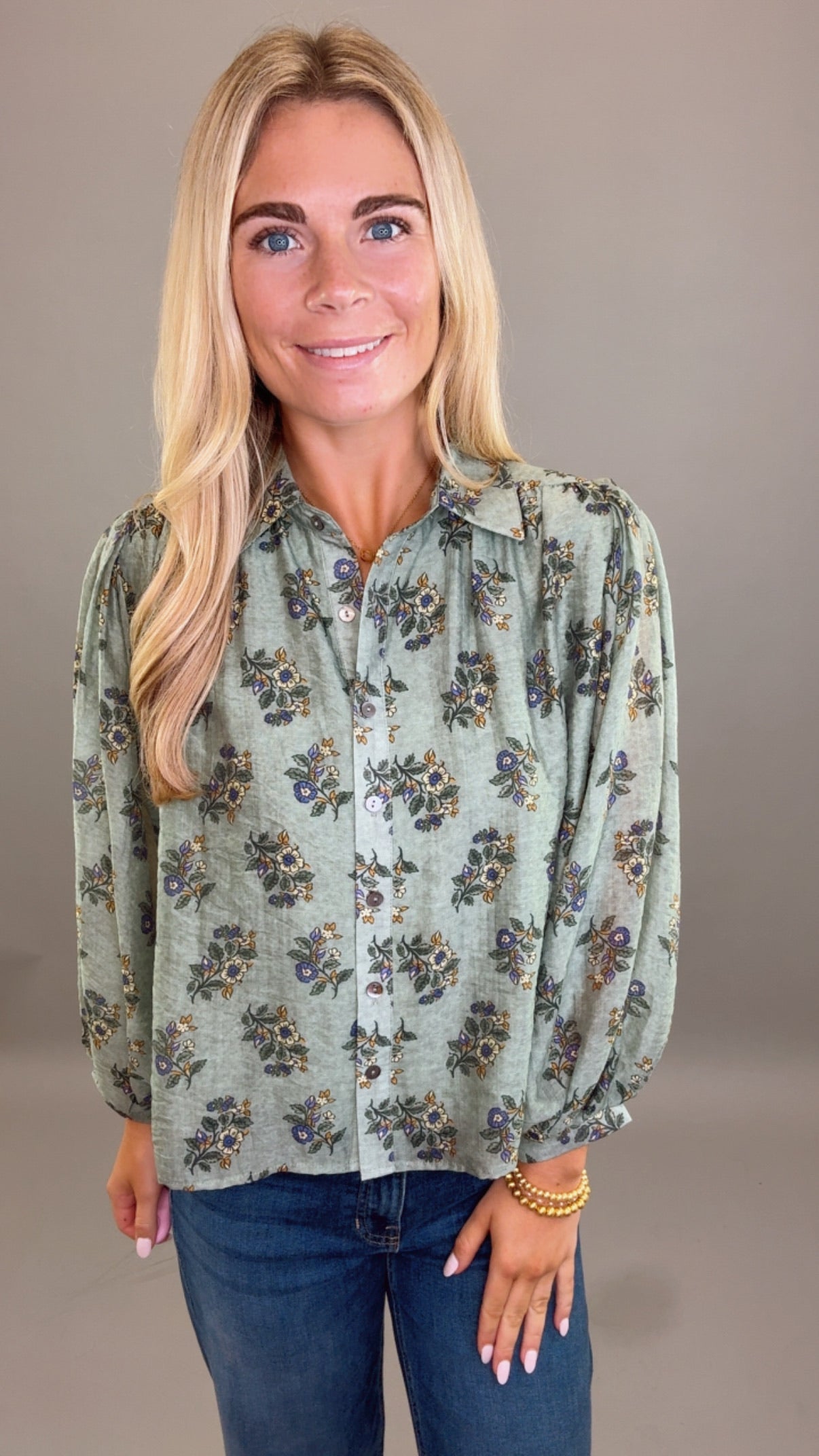 Fernfield Blouse (green)