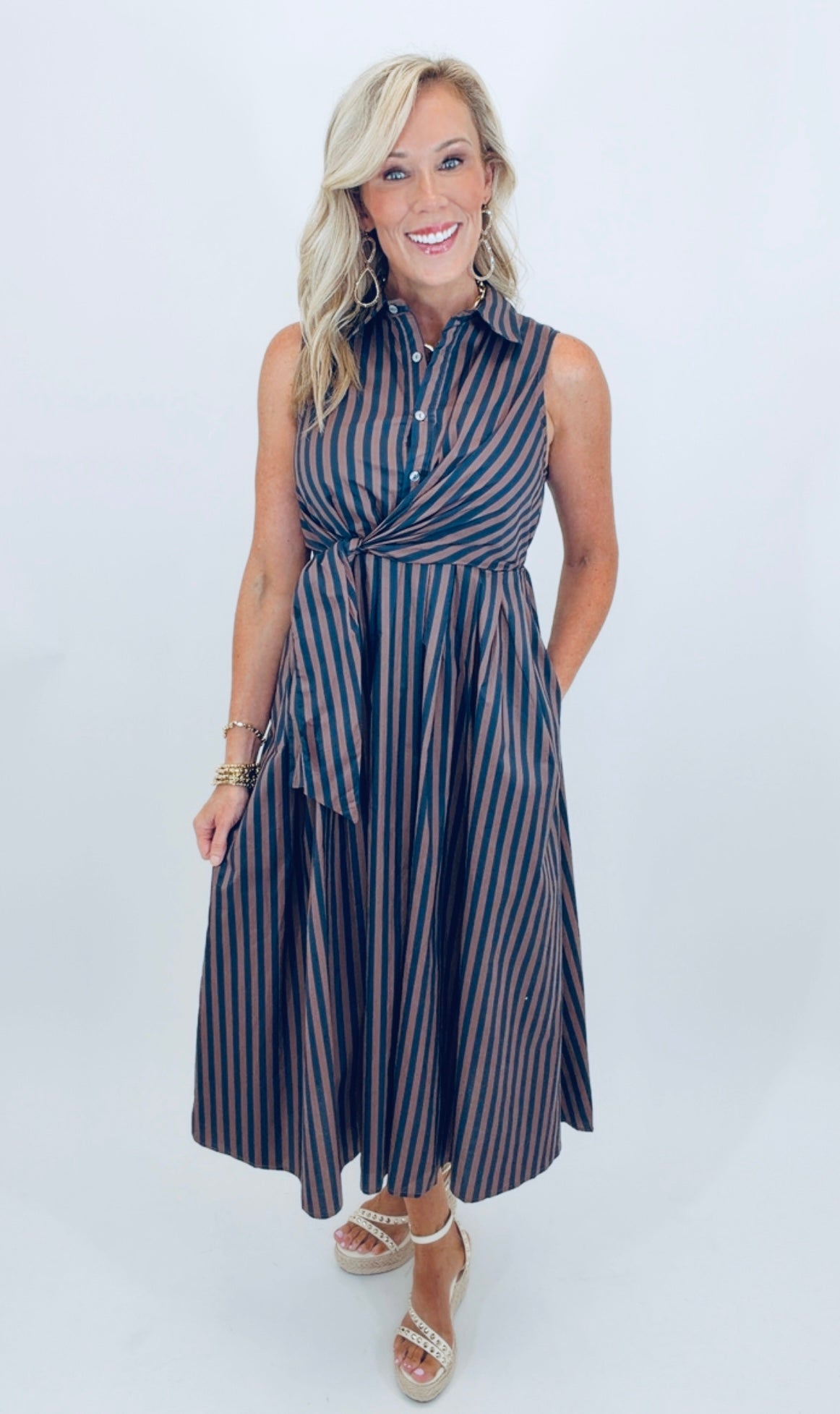 Side Note Dress (navy)
