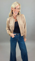 It List Bomber (taupe)
