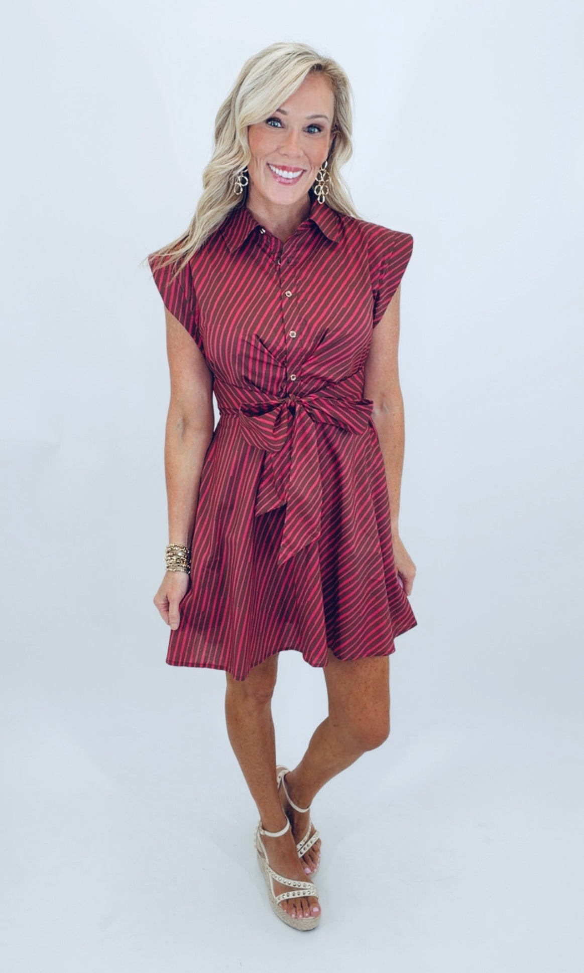 First Impression Dress (brown/fuchsia)