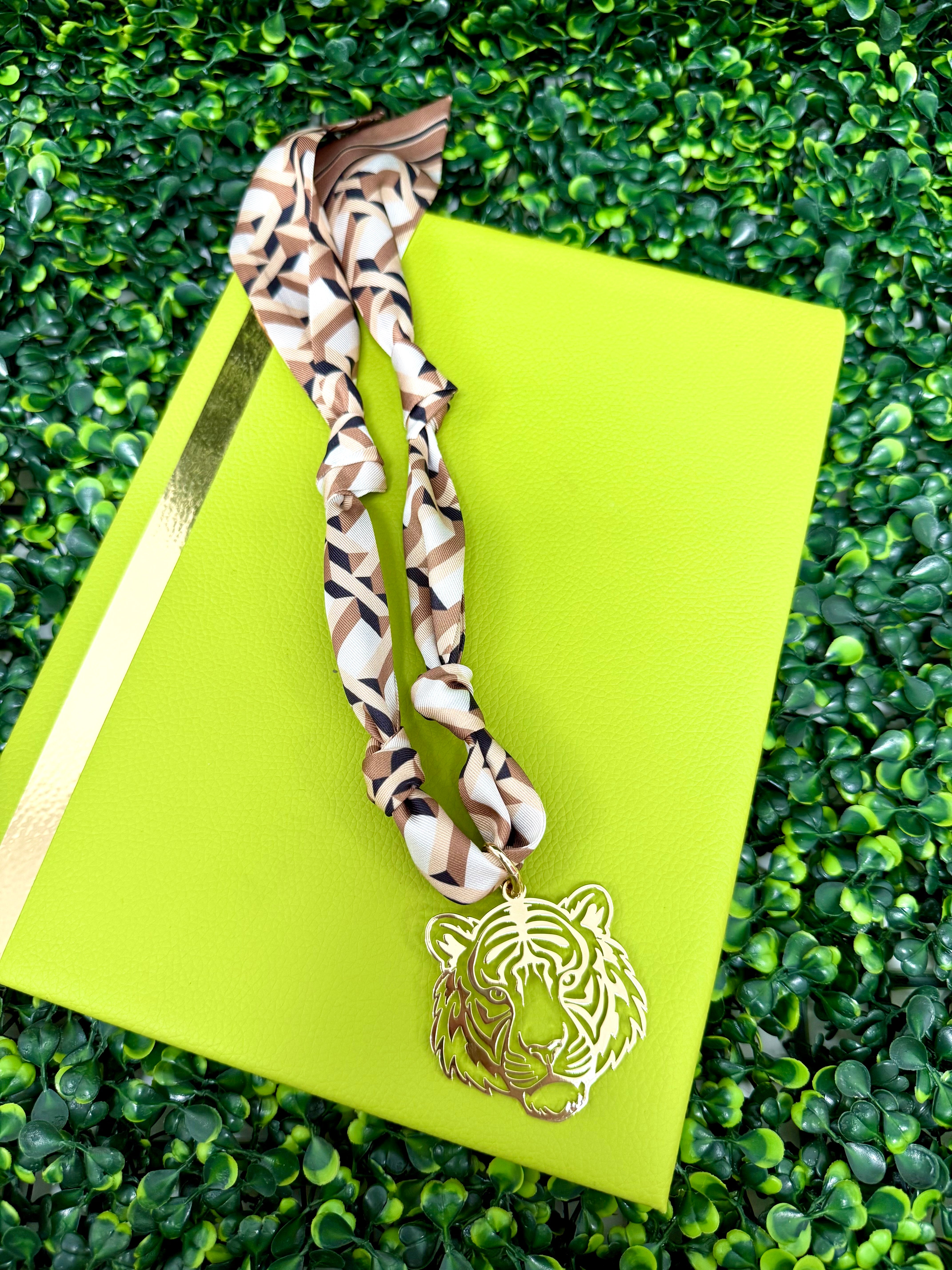 Tiger Time Scarf Necklace