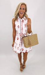 Picnic Date Mini Dress (red)