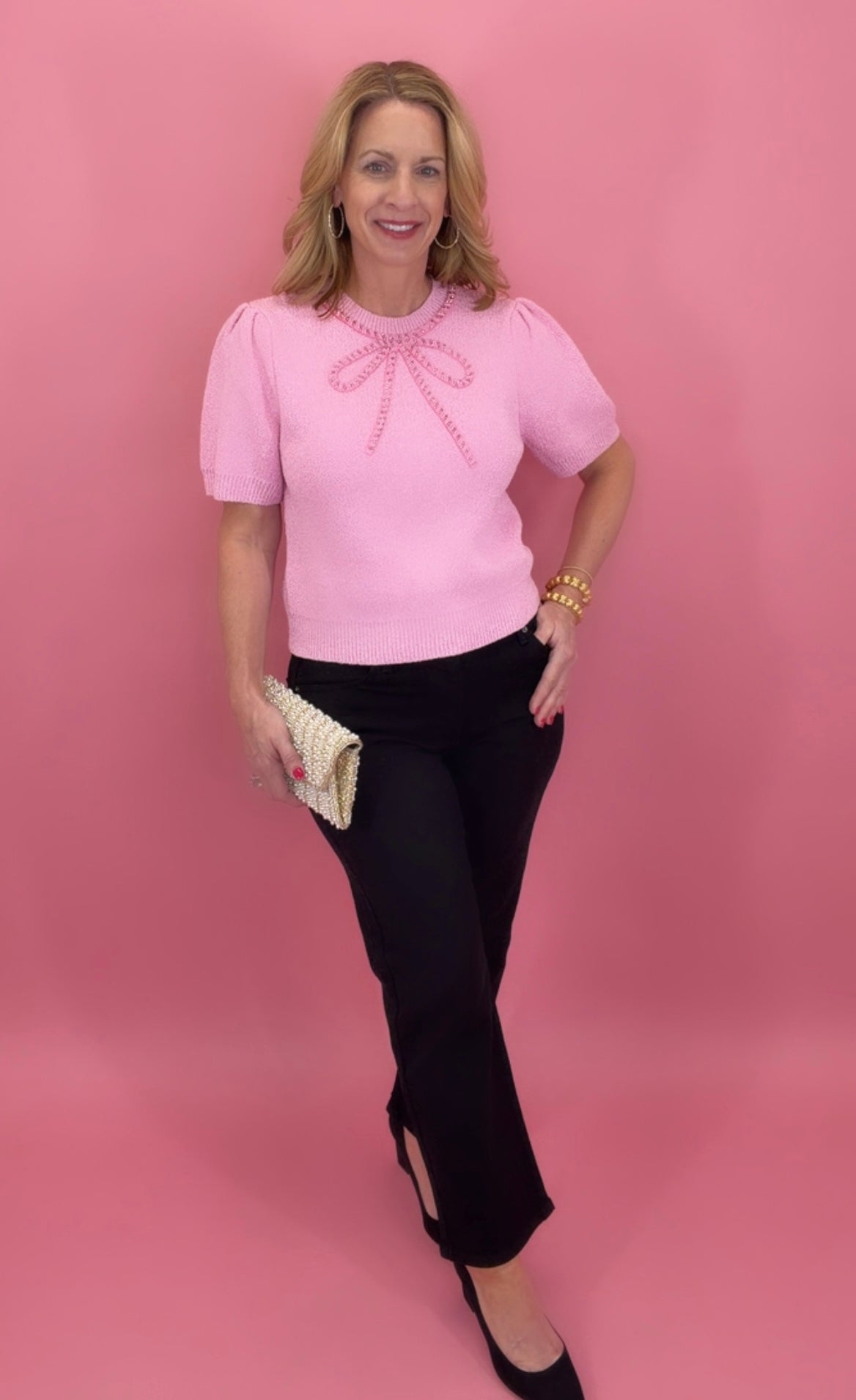 Bow So Sweet Knit (pink)