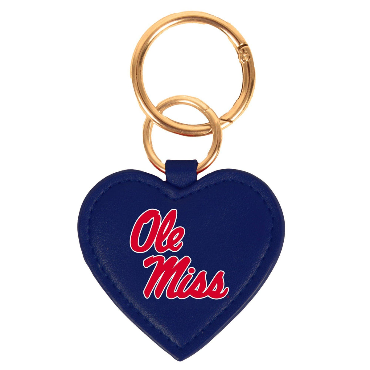 Ole Miss Heart Purse Charm/Key Ring