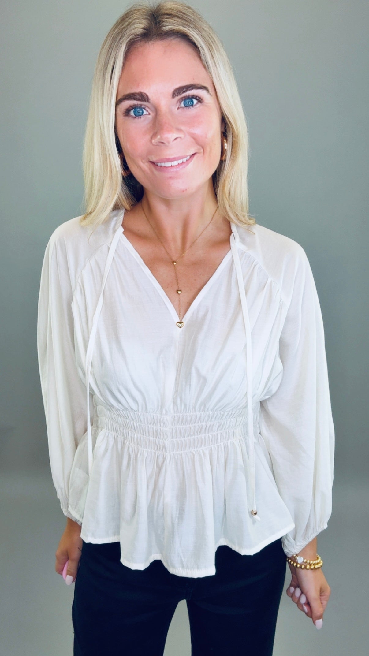 The Haven Blouse (white)