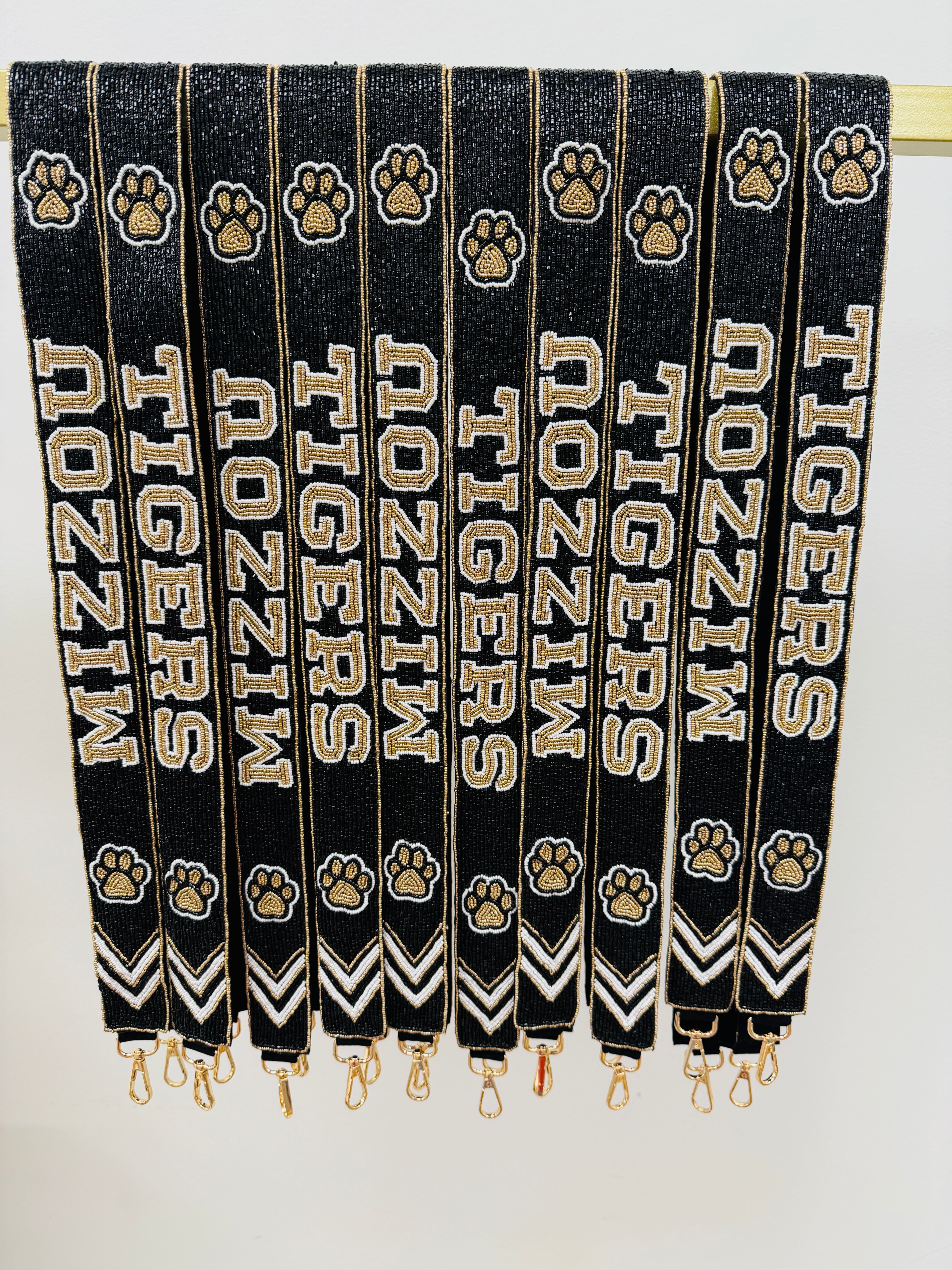 Mizzou Beaded Guitar Strap