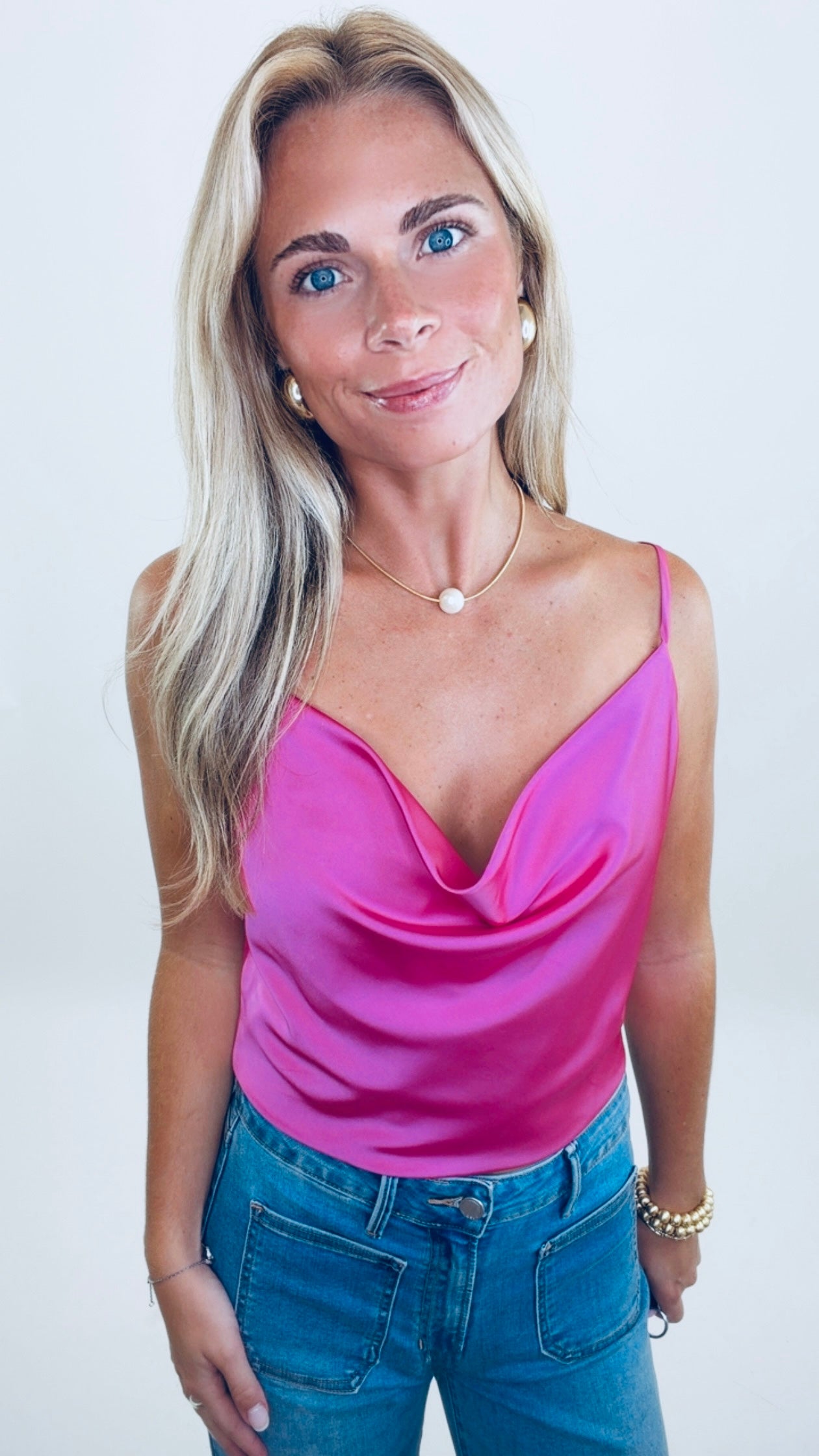 Satin State Top