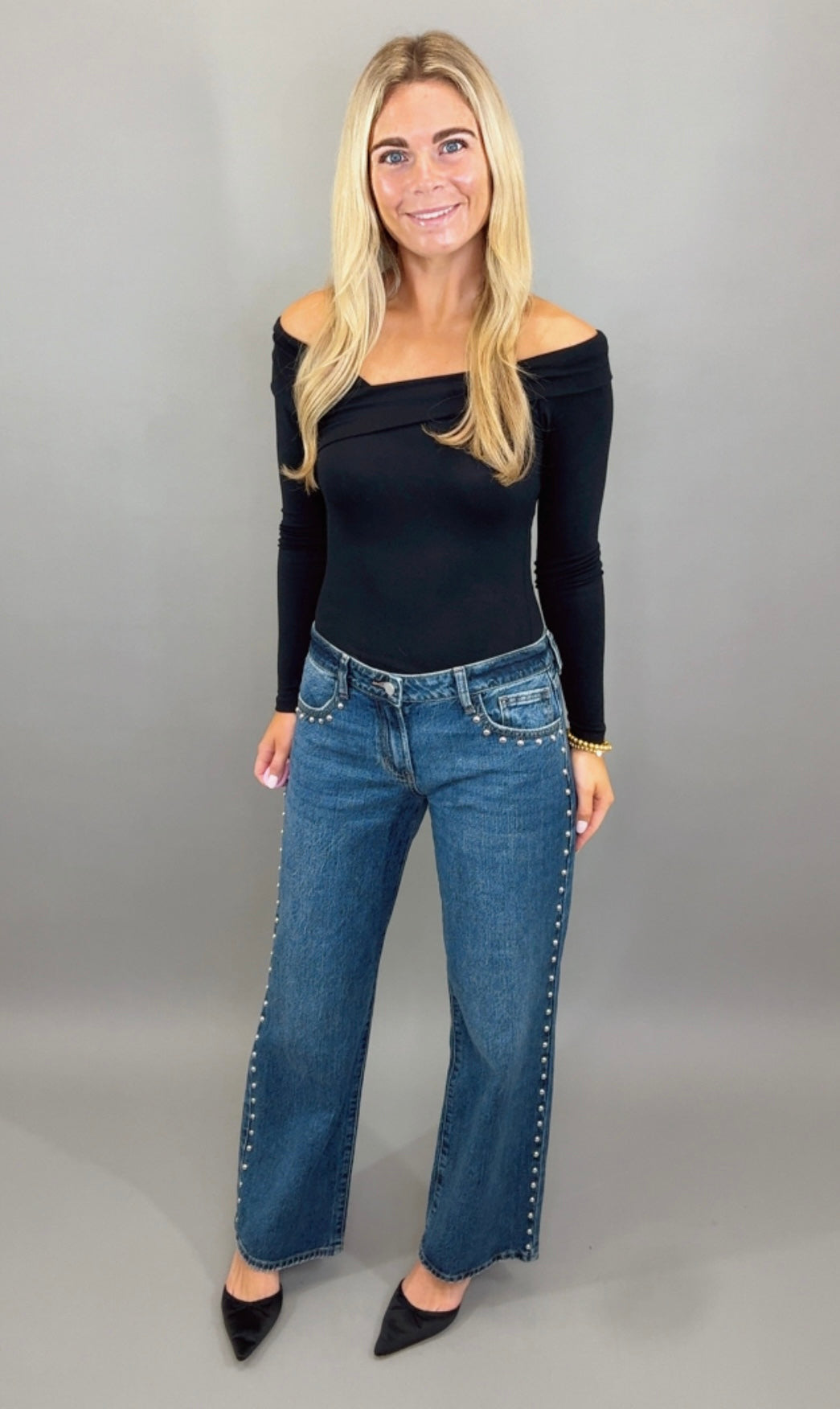 Studded Baggy Jean