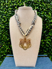 Tiger Town Scarf Necklace