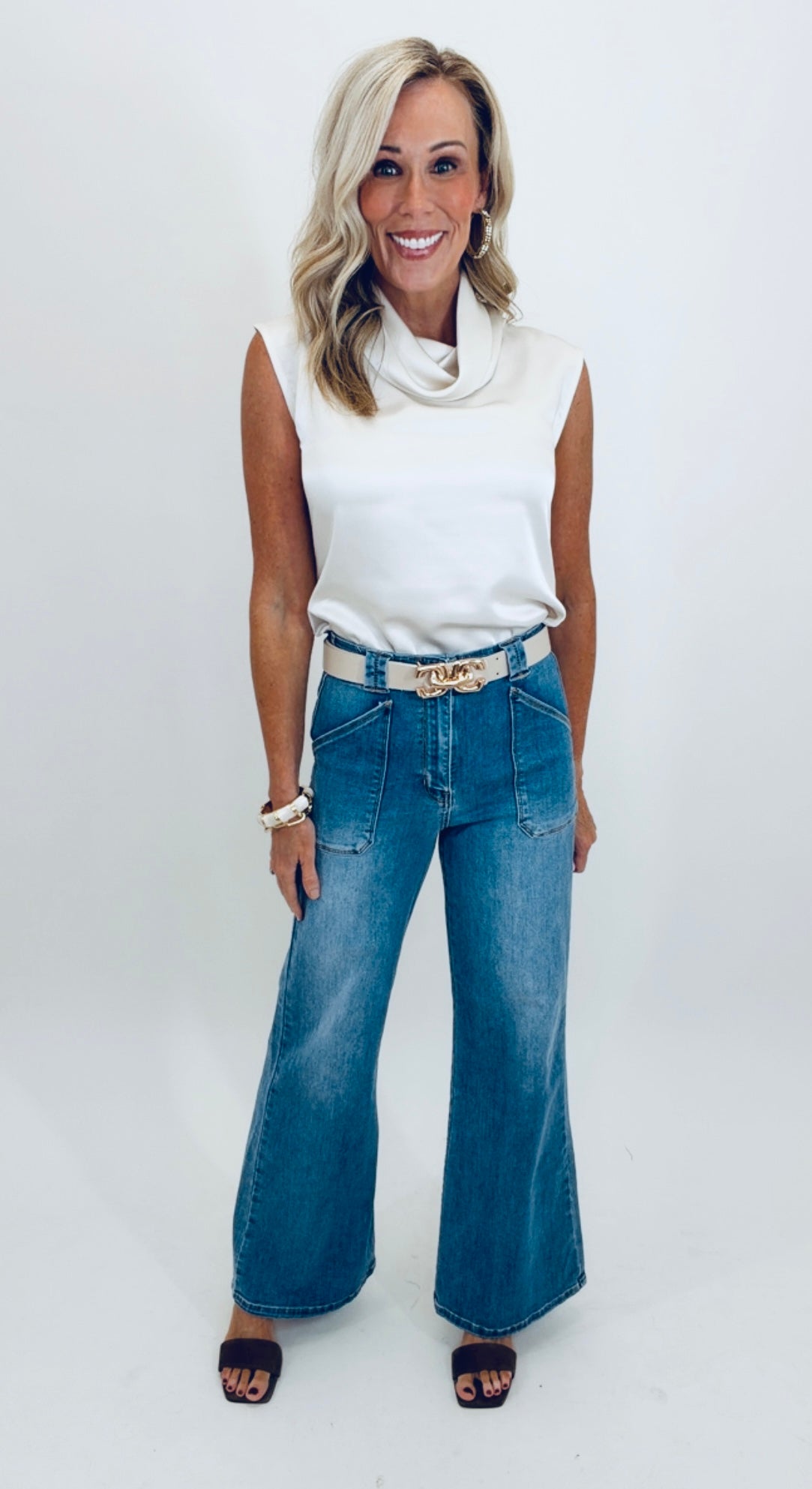Utility Pocket Flare Jean