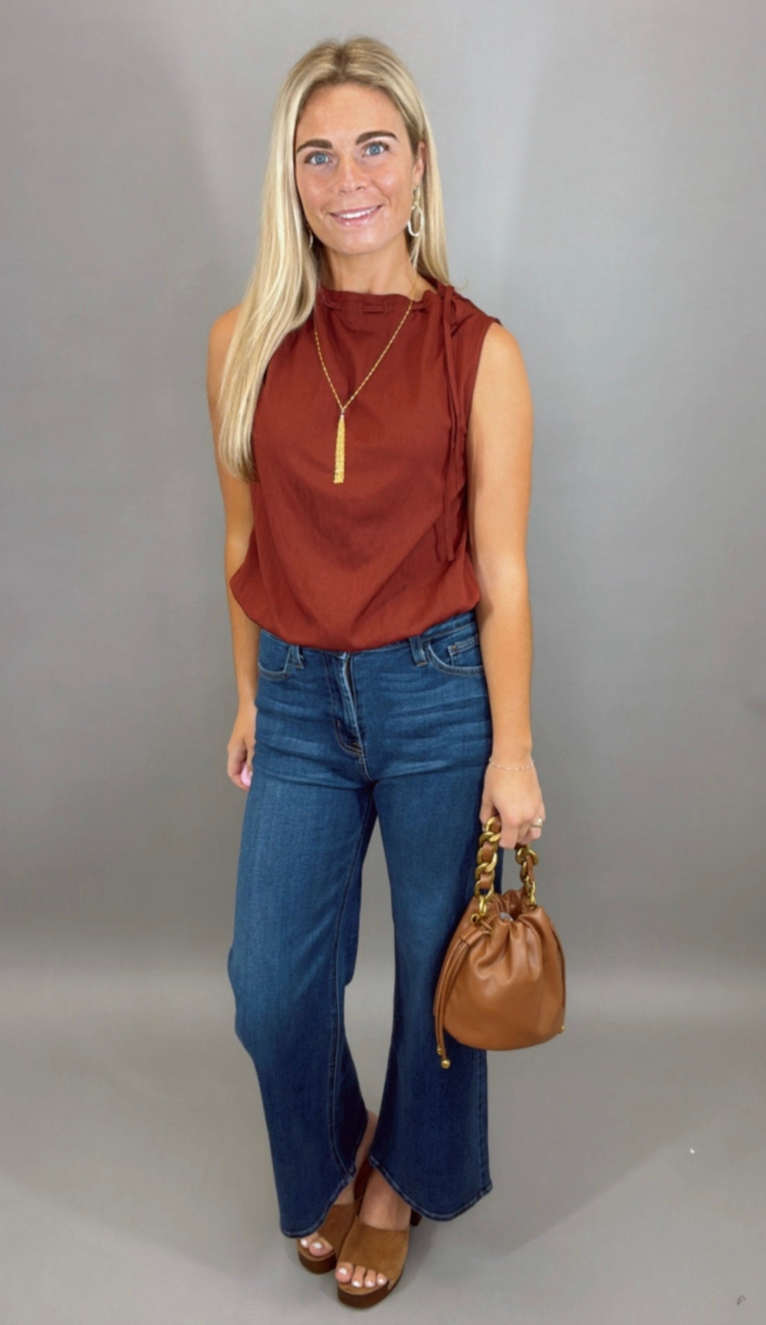 In a Cinch Top (burgundy)