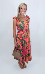 Pink Rio Midi Dress