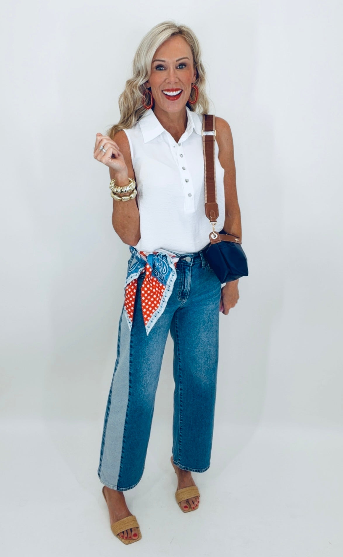Contrast Straight Jean