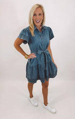 Chambray Charm Dress