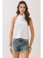 Simply Elegant Halter Top (cream)