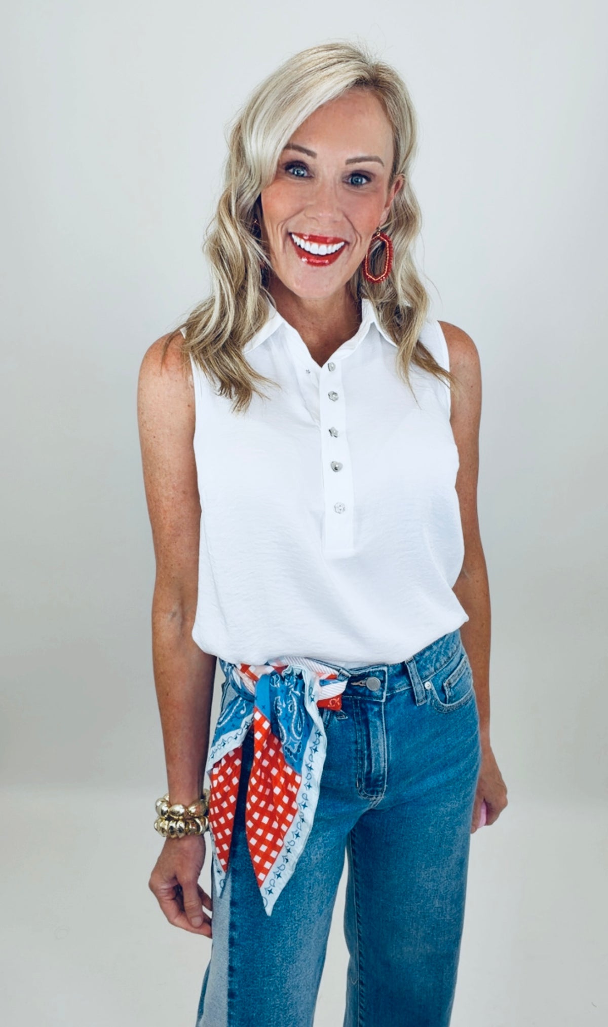 Blossom Button Top